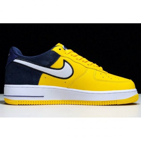 Nike Erkek Air Force 1 '07 Lv8 Sarı / Lacivert Kaykay Ayakkabı Türkiye - 1C5JK0ER